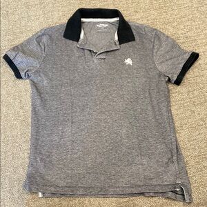 Express Gray and Black Polo Shirt Classic Design